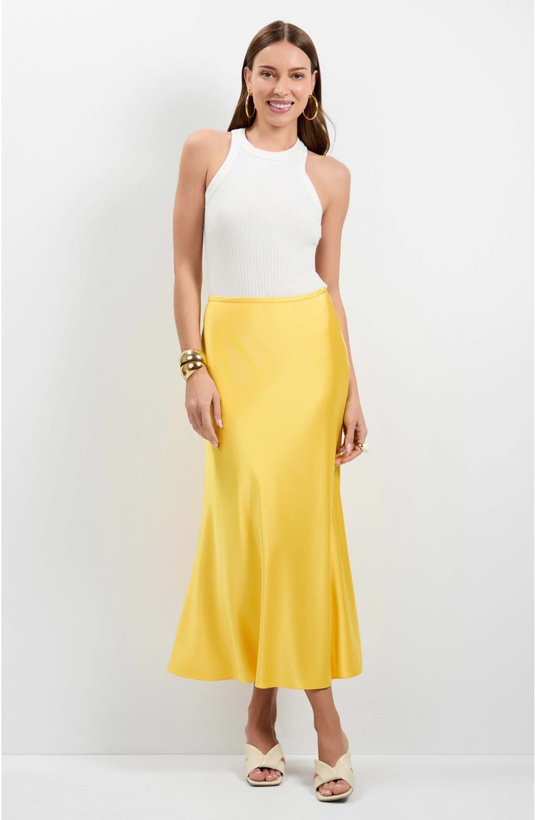 Trina Turk Rabina Flared Skirt, Alternate, color, Lambretta Lemon