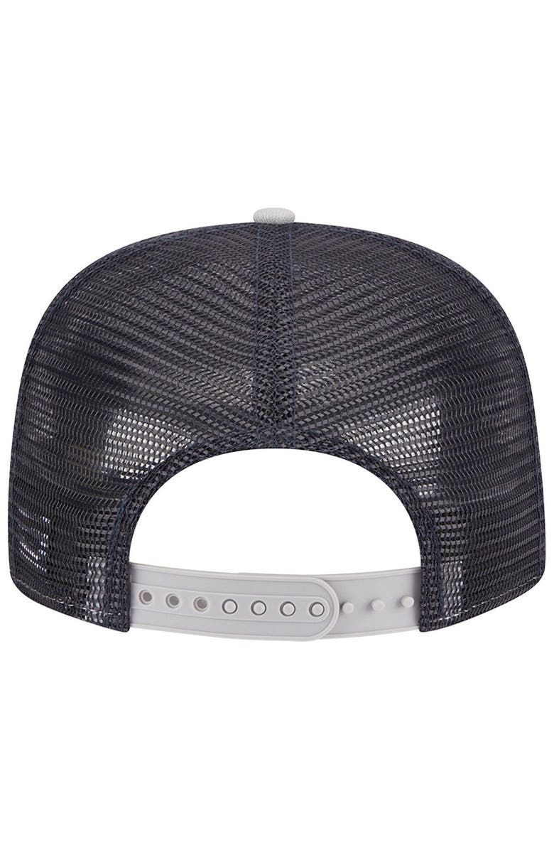 New Era Men's New Era Gray Los Angeles Angels Golfer Green Undervisor 9FIFTY Snapback Hat, Alternate, color, 