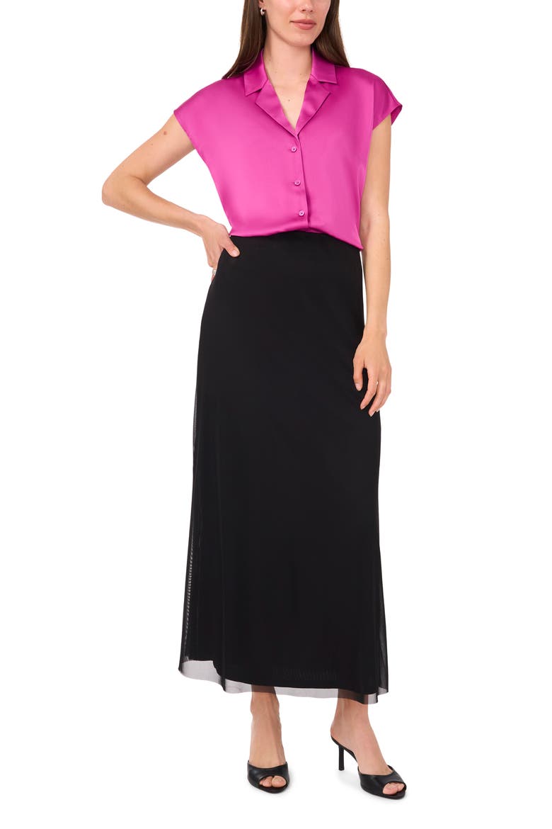 Solid Camp Shirt, Alternate, color, VIVID PLUM