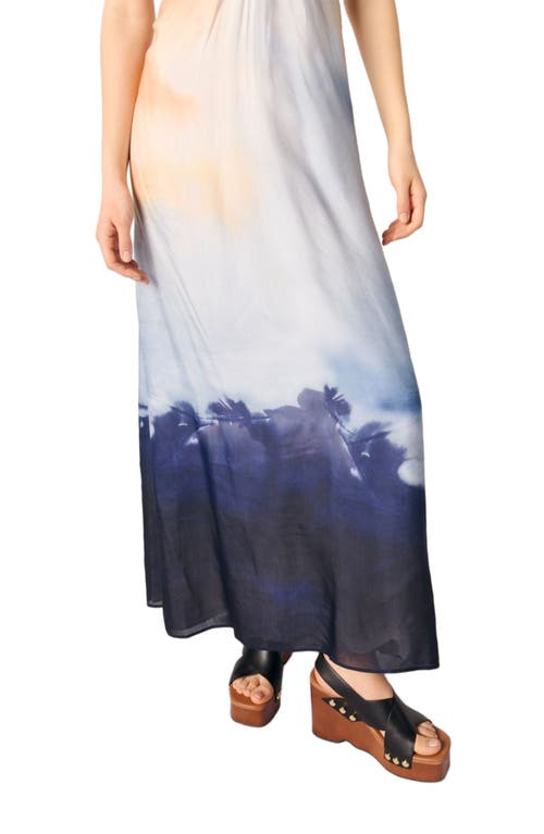 MAJE MAJE TIE-DYE MAXI DRESS 
