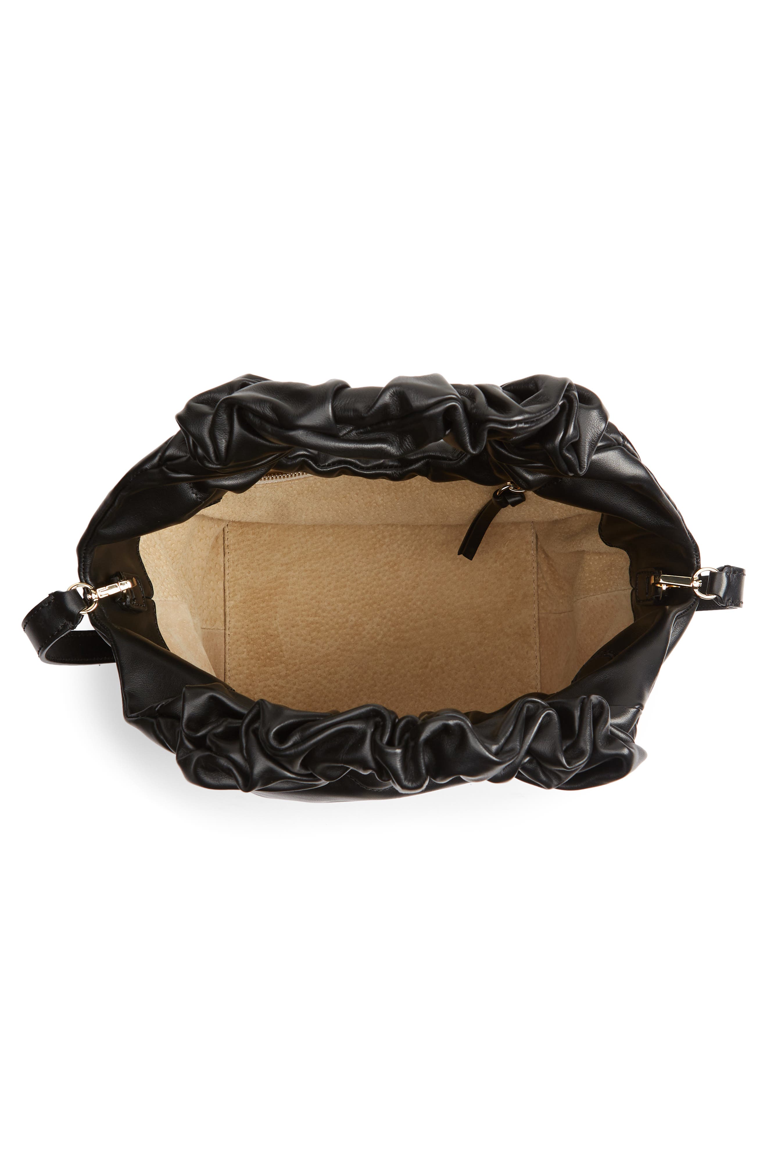 FRAME Le Scrunch Mini Leather Crossbody Bag, Alternate, color, 