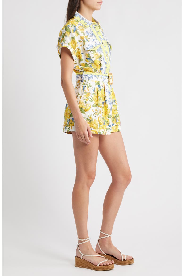 Sicily Linen Romper, Alternate, color, OFF-WHITE