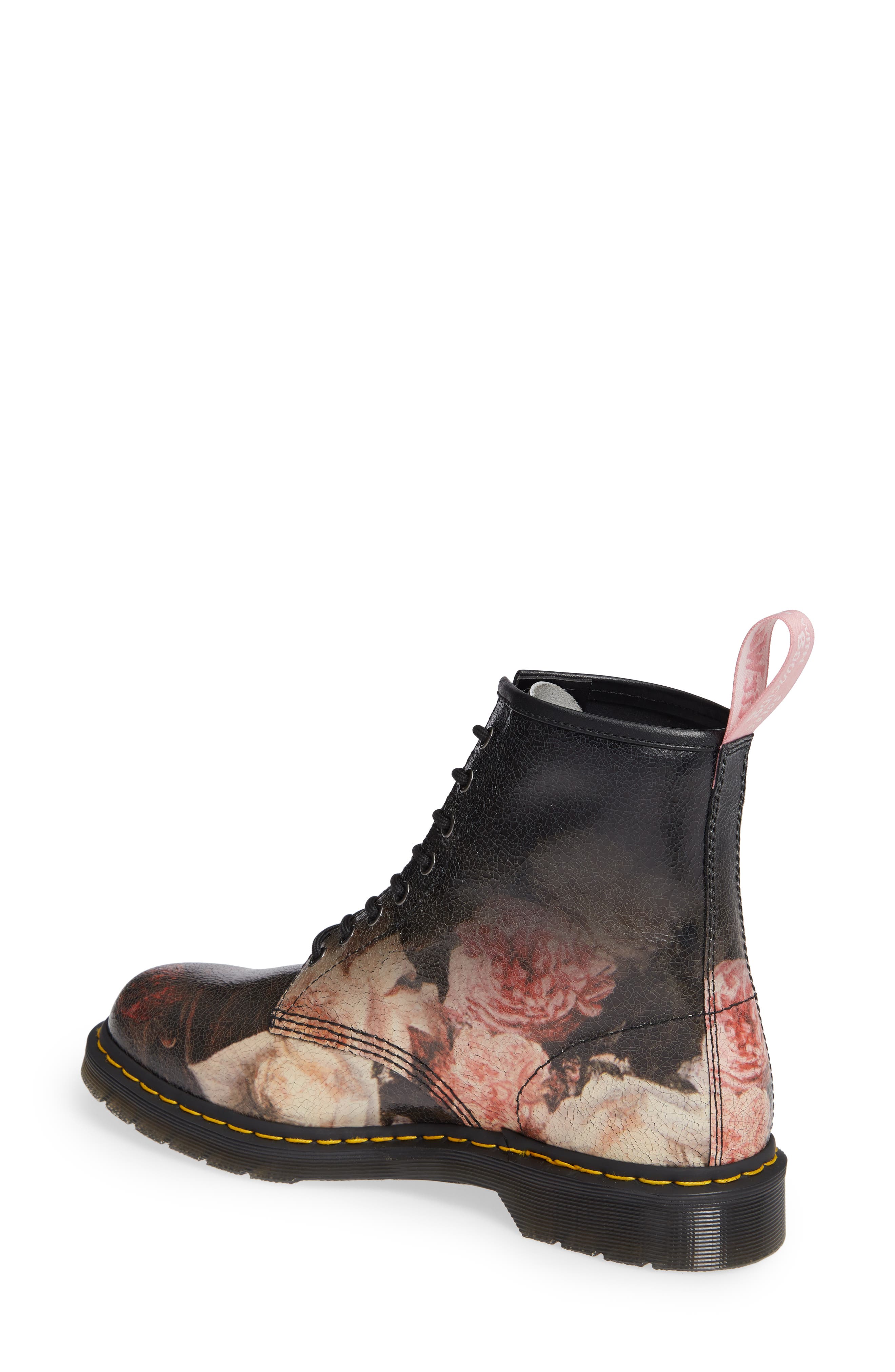 Dr. Martens 1460 Power Floral Leather Boot, Alternate, color, 