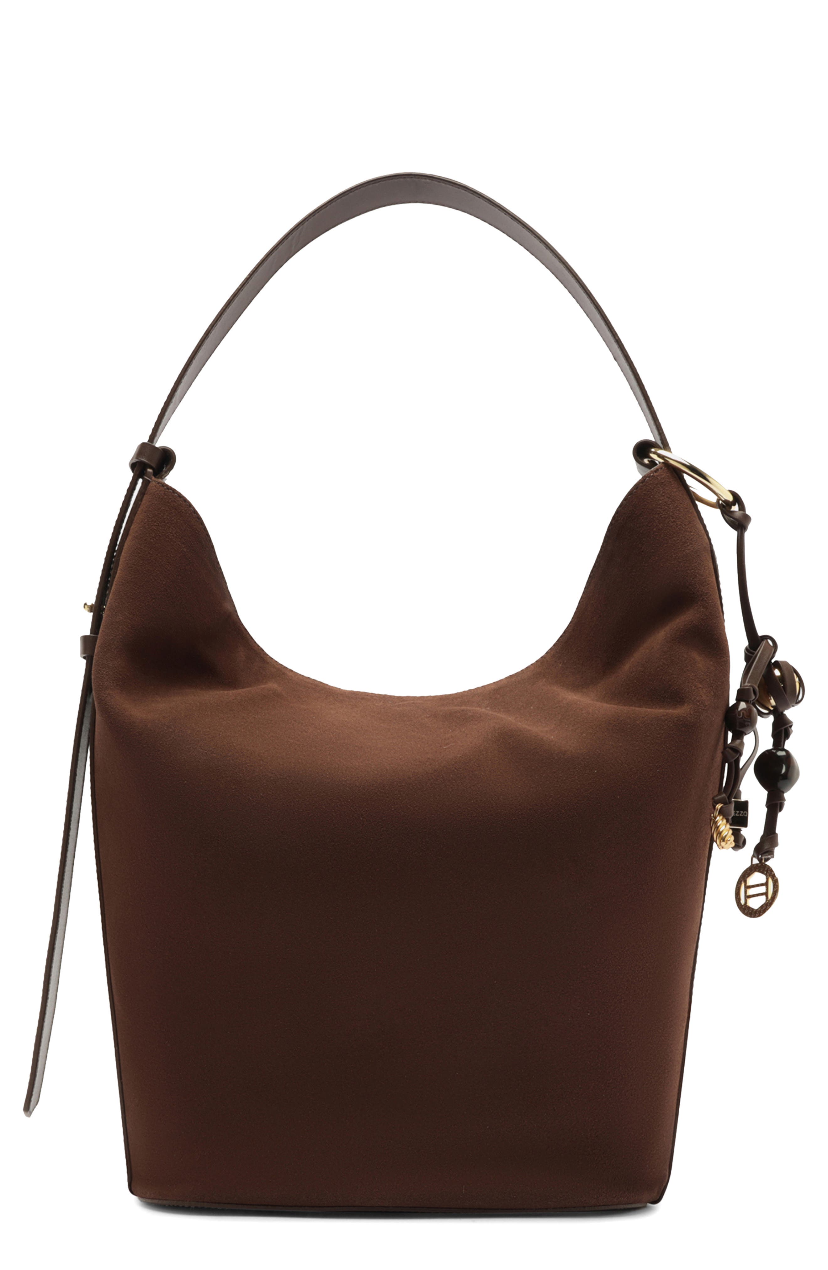 Arezzo Large Simone Suede Hobo Bag, Main, color, 