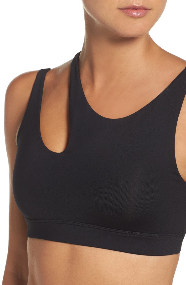 Alo Peak Asymmetrical Sports Bra, Alternate, color,