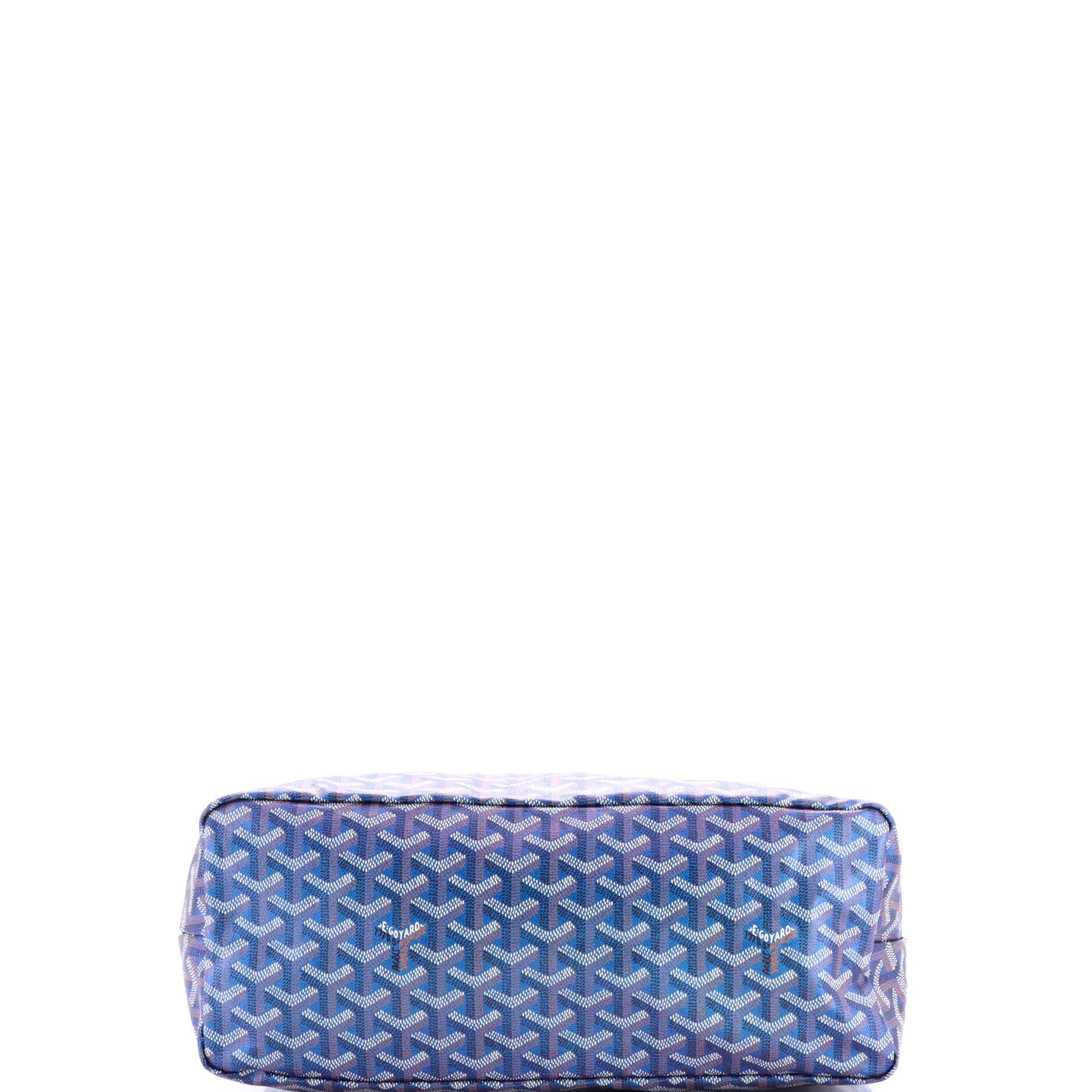 Pre-Owned Goyard Boheme Hobo Iridescent Coated Canvas, Alternate, color, Blue