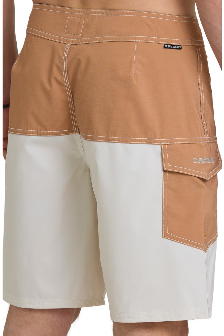 Original Blocked 19" Board Shorts, Alternate, color, BONE WHITE