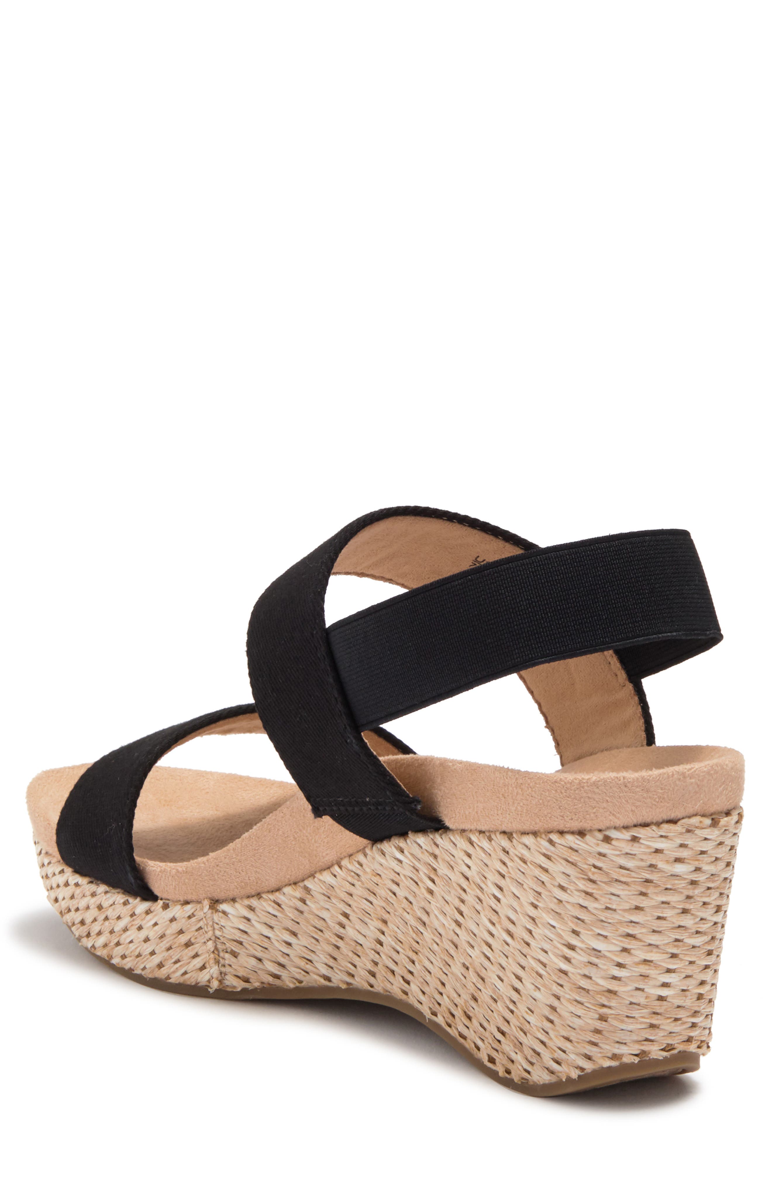 LifeStride Delta Wedge Sandal - Wide Width Available, Alternate, color, 