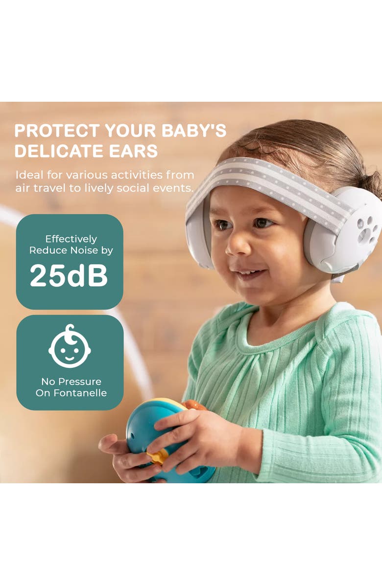 Sperric Lightweight Ultra Soft Baby Earmuffs with Travel Bag, Alternate, color, Black