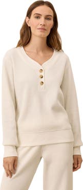Pact Thermal Waffle Henley Pullover