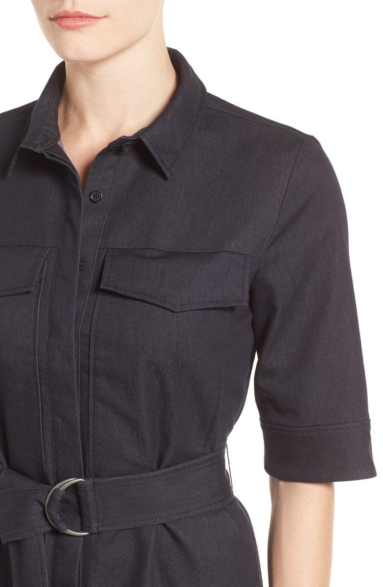 Halogen<sup>®</sup> Belted Denim Shirtdress, Alternate, color,