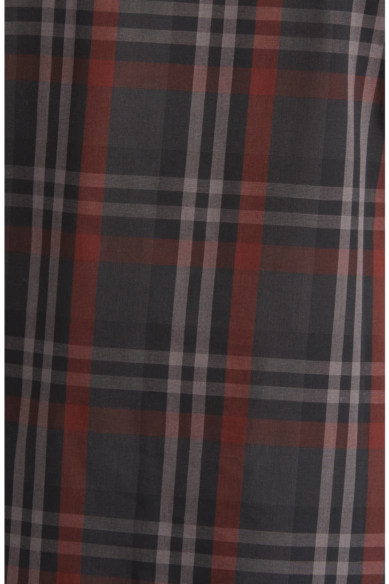 Masons Easy Care Plaid Woven Pajamas, Alternate, color, CHARCOAL/ BURGUNDY