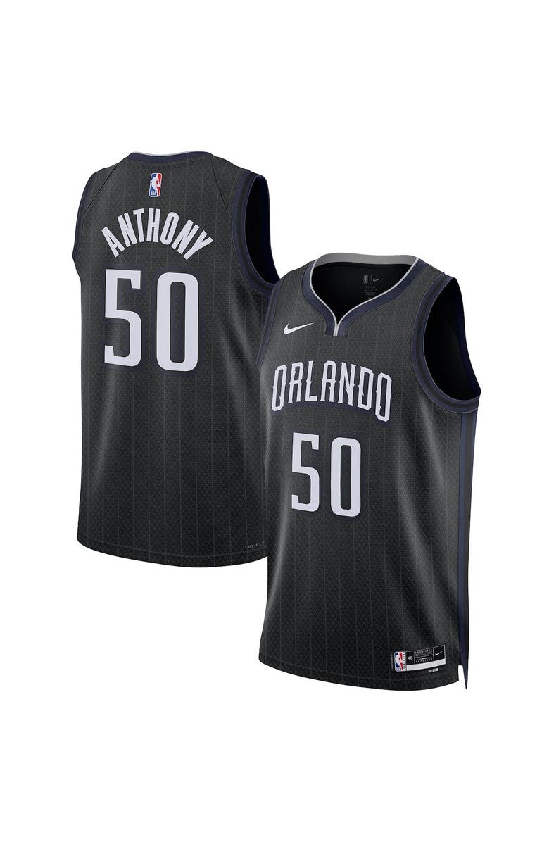 Nike Unisex Nike Cole Anthony Black Orlando Magic 2022/23 Swingman Jersey - City Edition, Alternate, color,