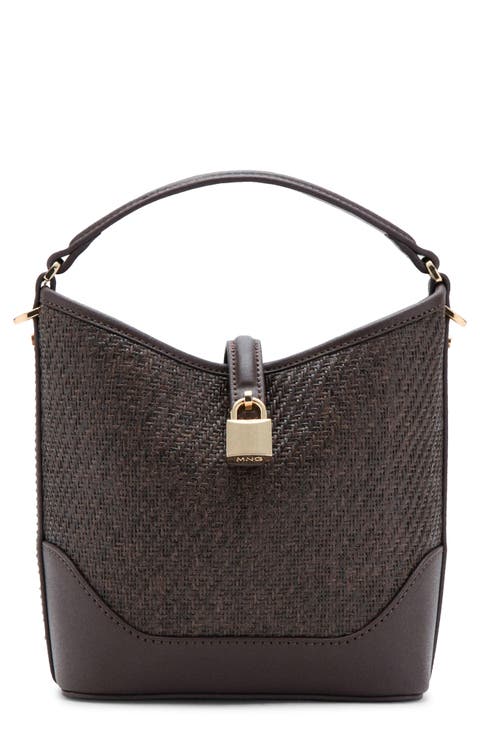Small Raffia Bucket Bag