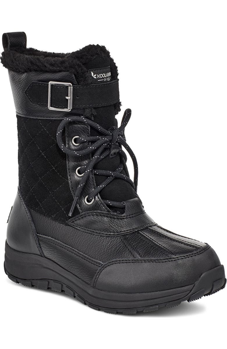 Koolaburra by UGG<sup>®</sup> Koolaburra by Ugg Imree Faux Fur Lined Waterproof Moto Boot, Main, color,