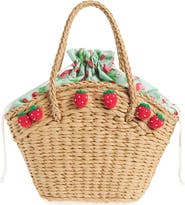 Ruby & Ry Kids' Strawberry Straw Handbag