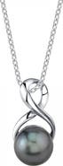 The Pearl Source Tahitian South Sea Pearl Infinity Pendant