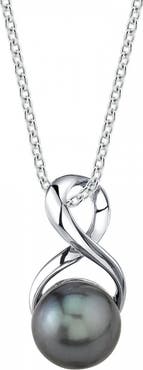 The Pearl Source Tahitian South Sea Pearl Infinity Pendant