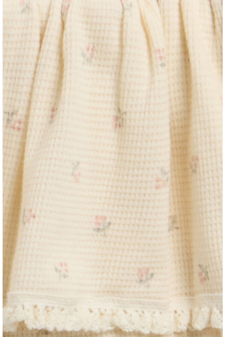 Waffle Skirted Bloomers, Alternate, color, NATURAL