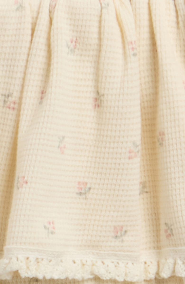 QUINCY MAE Waffle Skirted Bloomers, Alternate, color, Natural