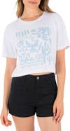 Hurley Siesta Boxy Crop Cotton Graphic T-Shirt