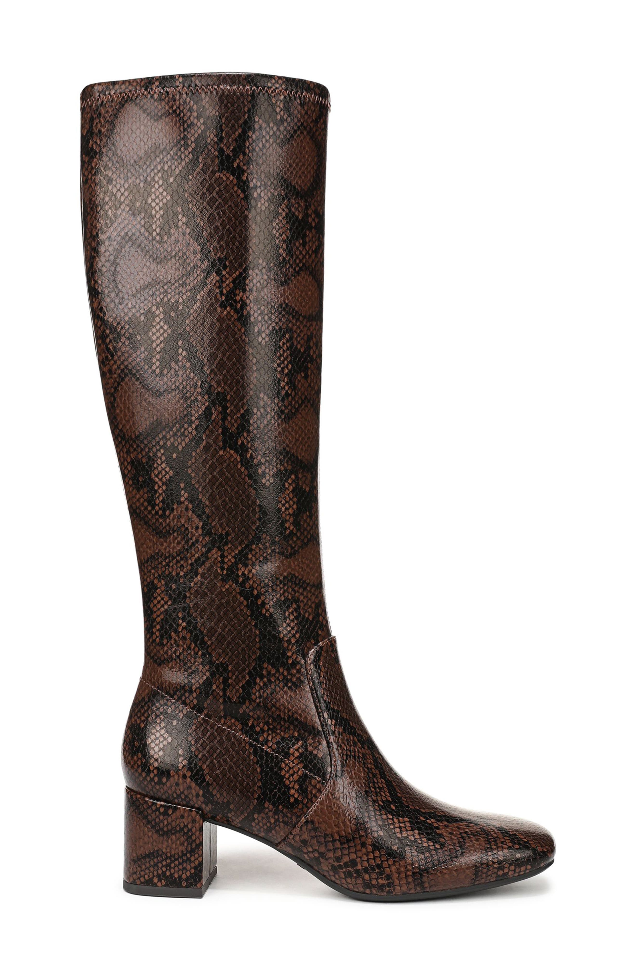Cohen Knee High Boot, Alternate, color, DARK BROWN MULTI