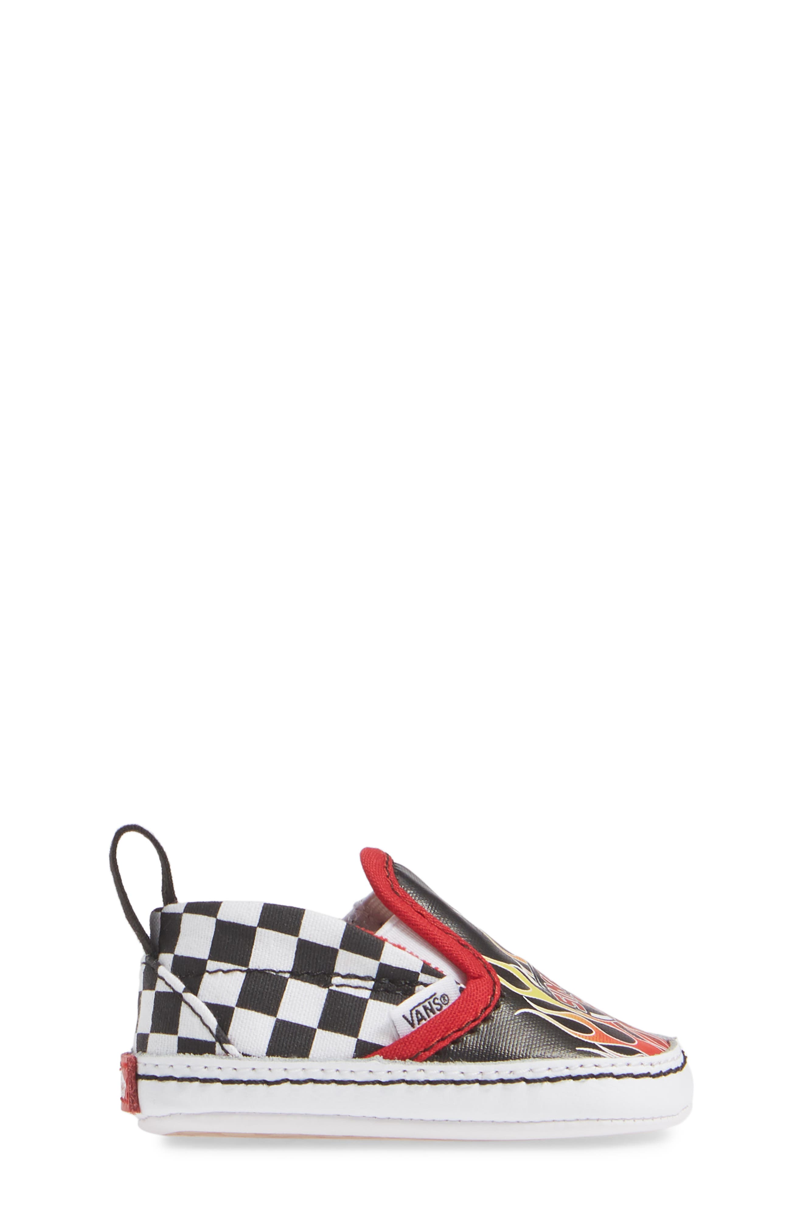 Vans Slip-On V Crib Shoe, Alternate, color, 