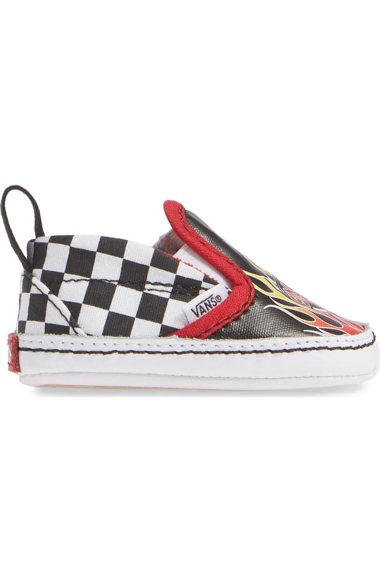 Vans Slip-On V Crib Shoe, Alternate, color,