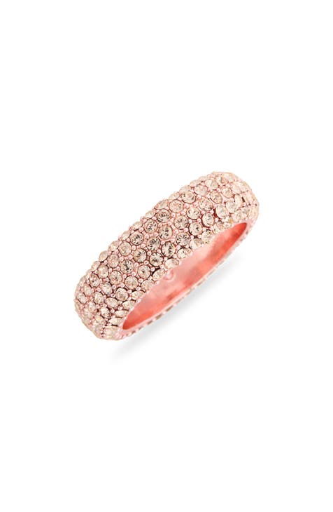 Pavé Cubic Zirconia Eternity Band Ring