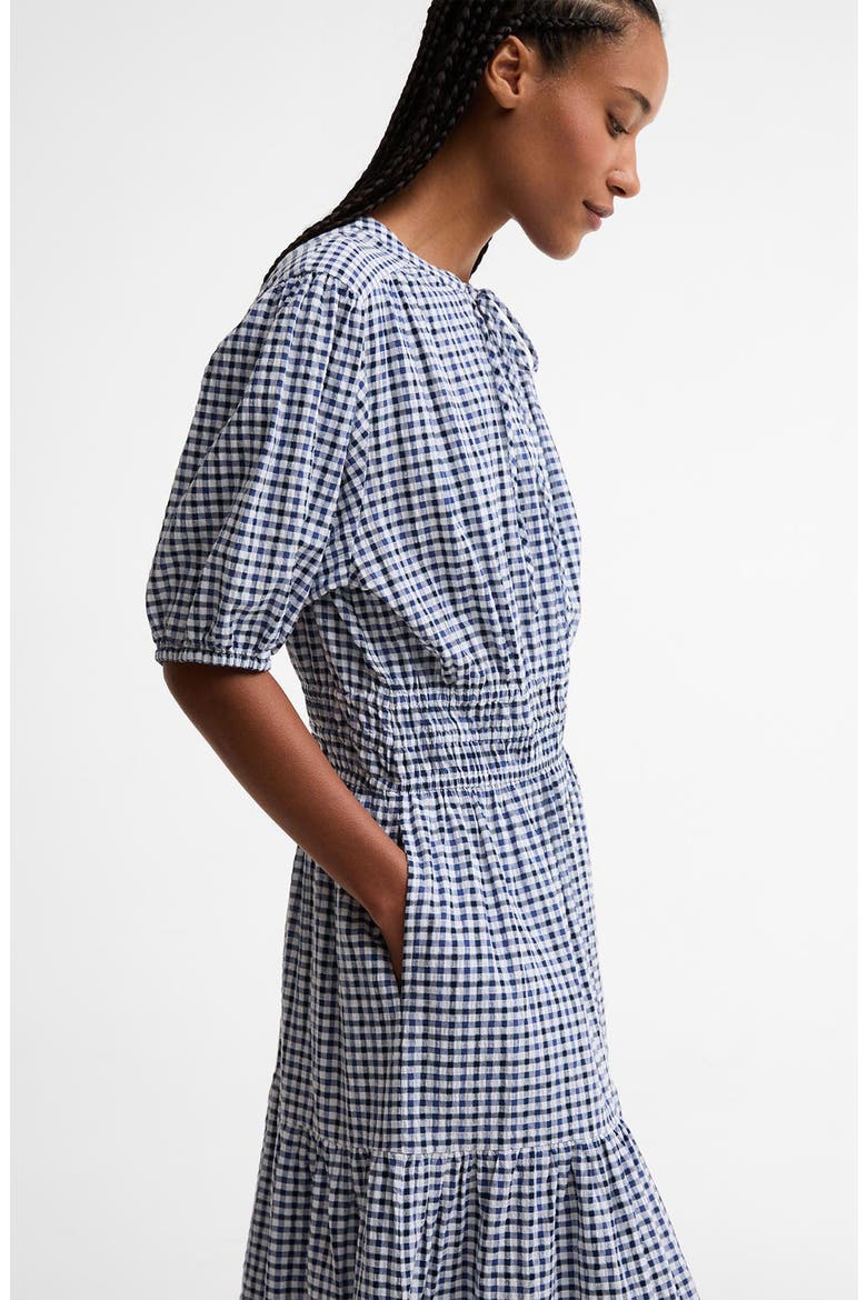 Ashwell Check Print Midi Dress, Alternate, color, MULTI GINGHAM