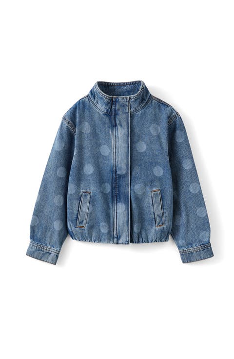 Kid's Funnel Neck Denim Jacket