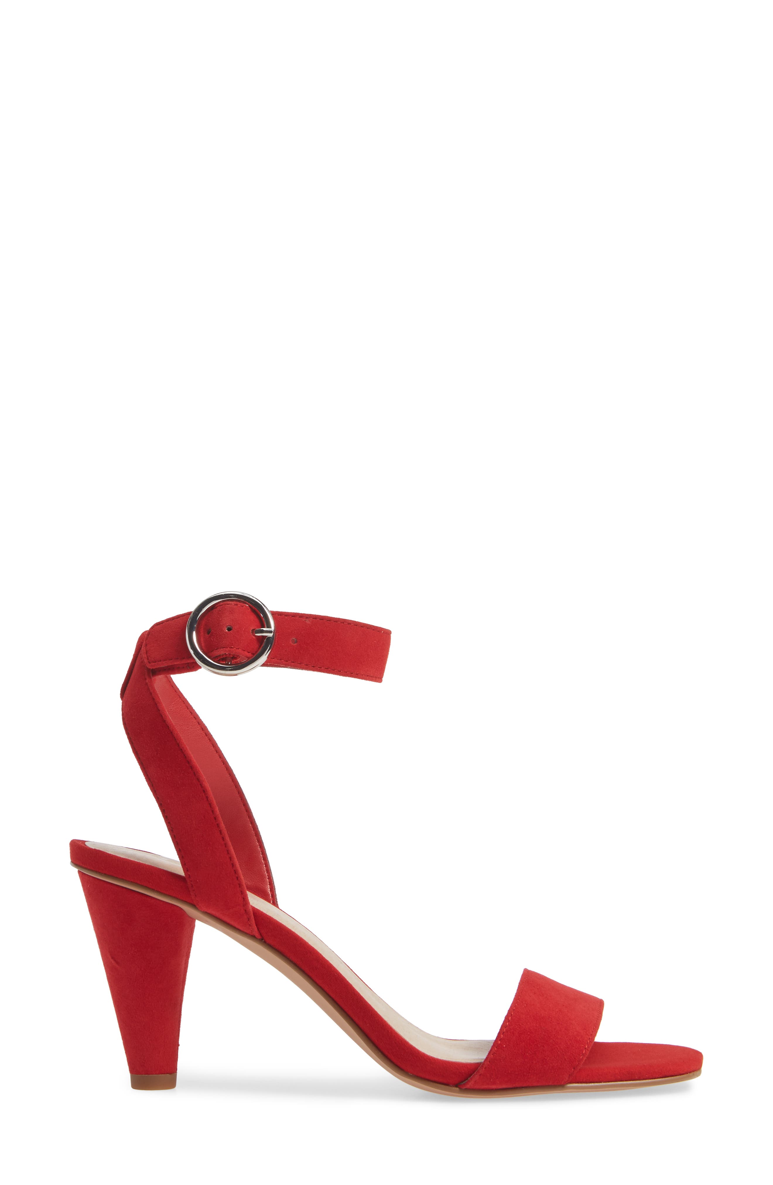 BP. Cleo Cone Heel Sandal, Alternate, color, Red Suede