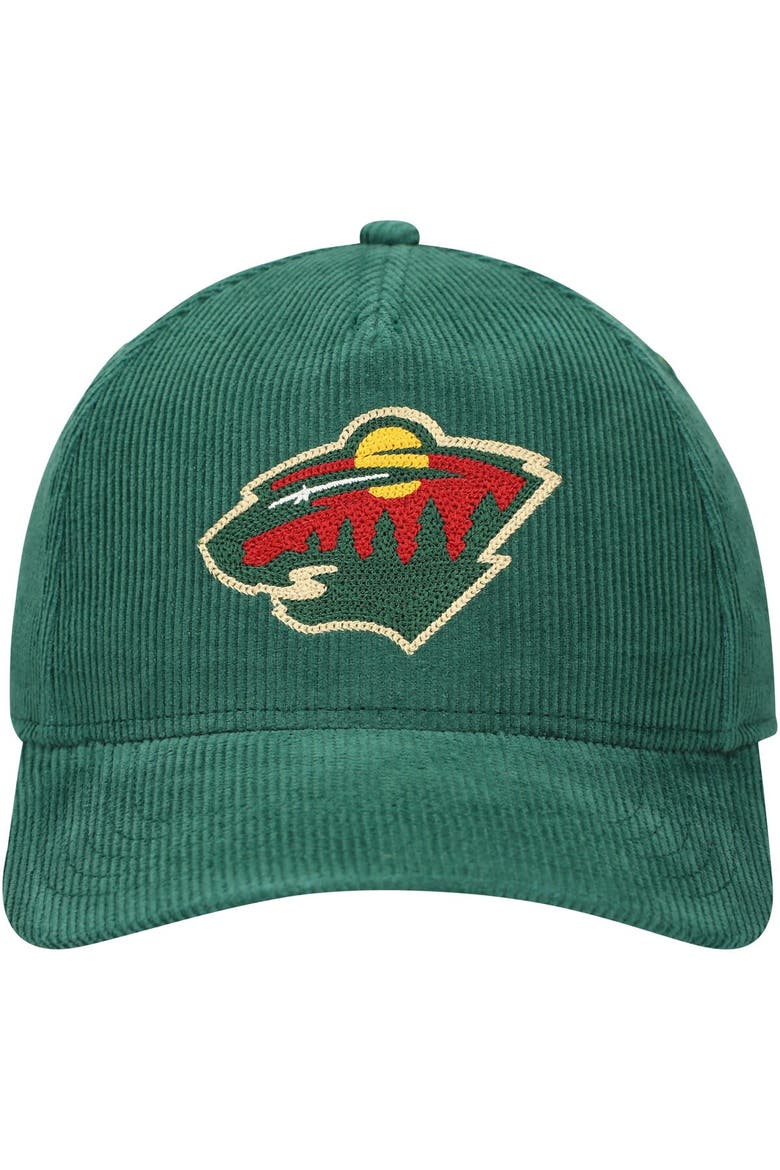 Men's American Needle Green Minnesota Wild Corduroy Chain Stitch Adjustable Hat, Alternate, color, Green