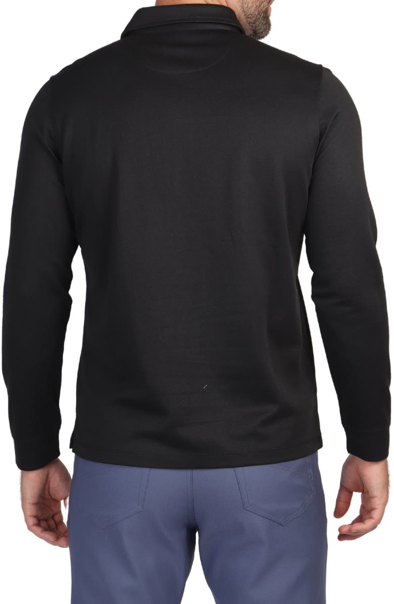 TailorByrd Long Sleeve Modal Polo, Alternate, color, Black
