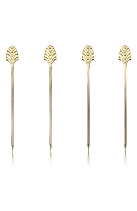 Art Deco Cocktail Picks Set of 4