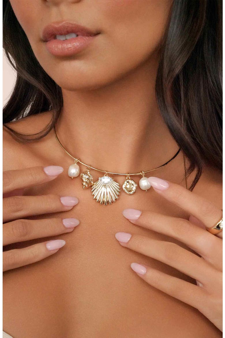 Endless Shores Charm Necklace, Alternate, color, GOLD