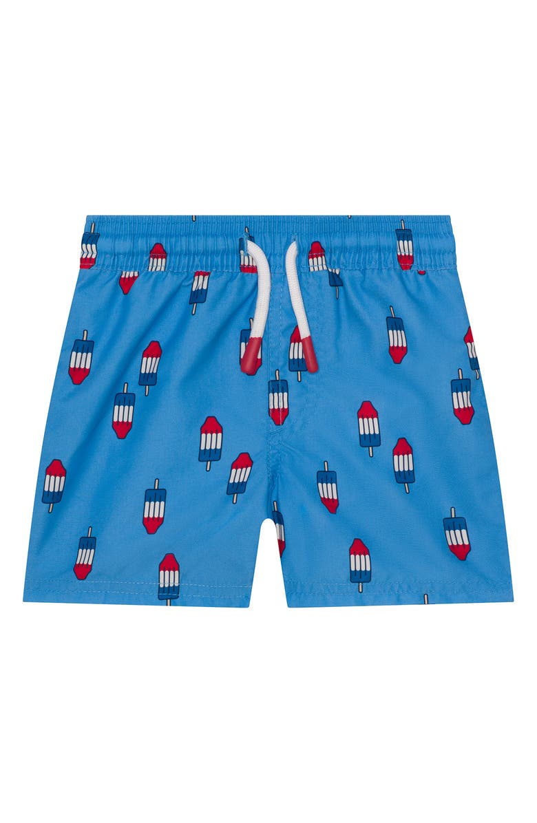 PL Baby by Petit Lem Assorted 2-Pack Swim Trunks, Alternate, color, Blue Popsicle