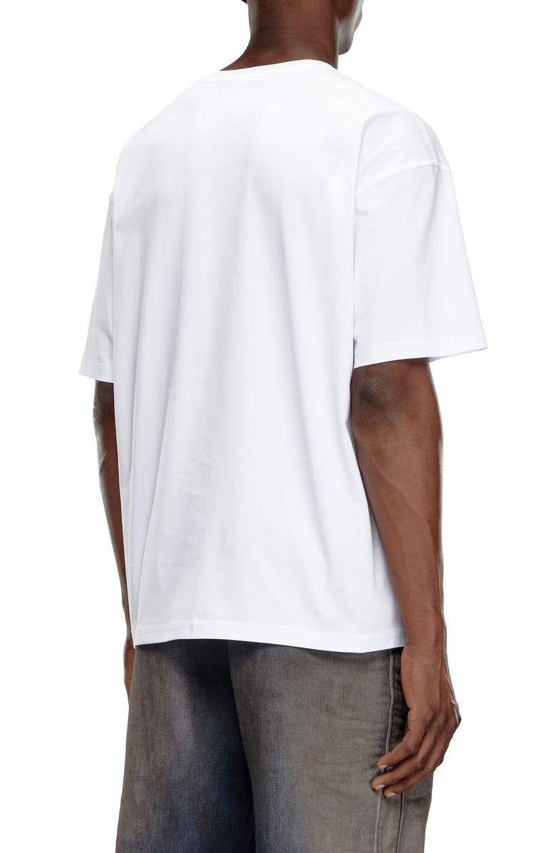 DIESEL<sup>®</sup> T-Boxt-Div Relaxed Logo T-Shirt, Alternate, color, White