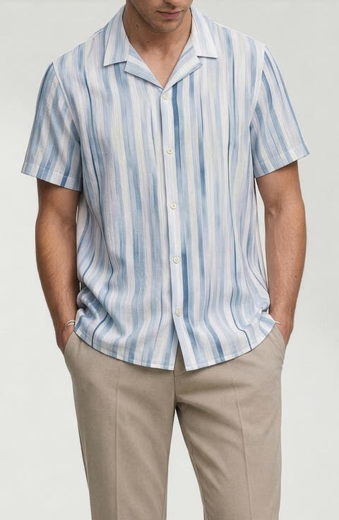 Sylvain Printed Camp Shirt