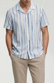 Noize Sylvain Printed Camp Shirt