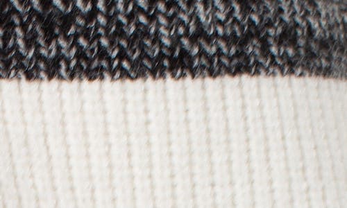 Liverpool Los Angeles Stripe V-neck Sweater In White