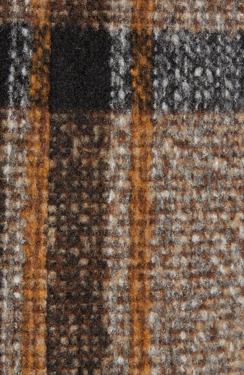 KENDALL + KYLIE Plaid Double Breasted Coat, Alternate, color, 