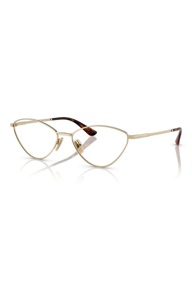 53mm Irregular Optical Glasses, Alternate, color, PALE GOLD