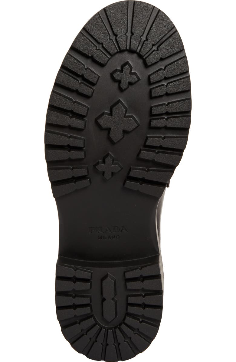 Prada Double Chocolate Platform Loafer, Alternate, color,