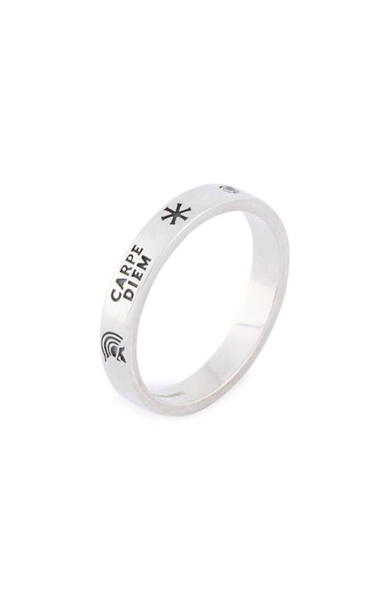 Serge DeNimes Patriot Band Ring, Alternate, color, Silver