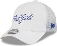 New Era Men's New Era White New York Mets 2026 Batting Practice Apex 9FORTY Adjustable Trucker Hat