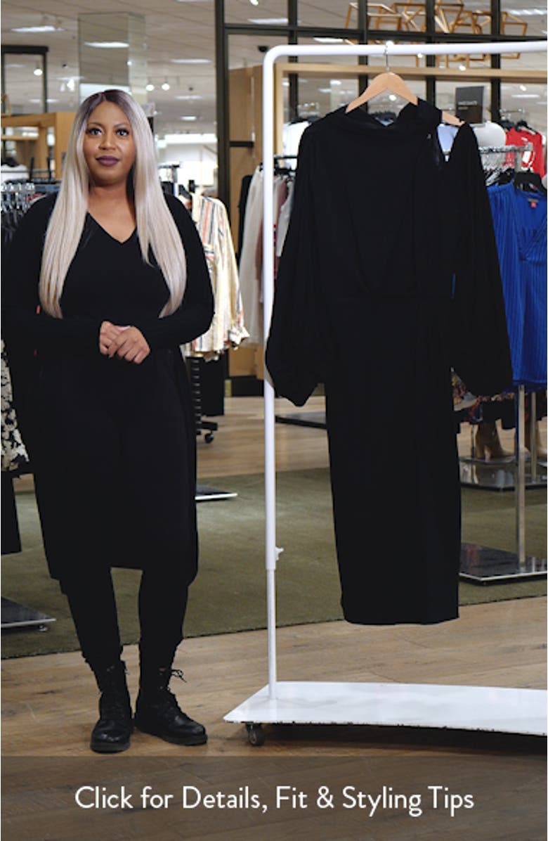 Jaylee Shoulder Cutout Long Sleeve Dress, sales video thumbnail