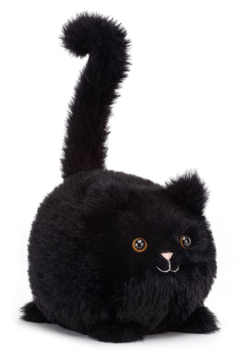 Kitten Caboodle Black Cat Plush Toy, Main, color, BLACK