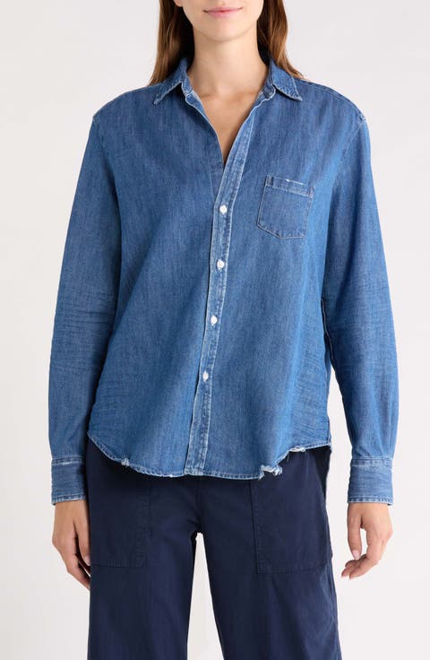 Eileen Relaxed Denim Button-Up Shirt