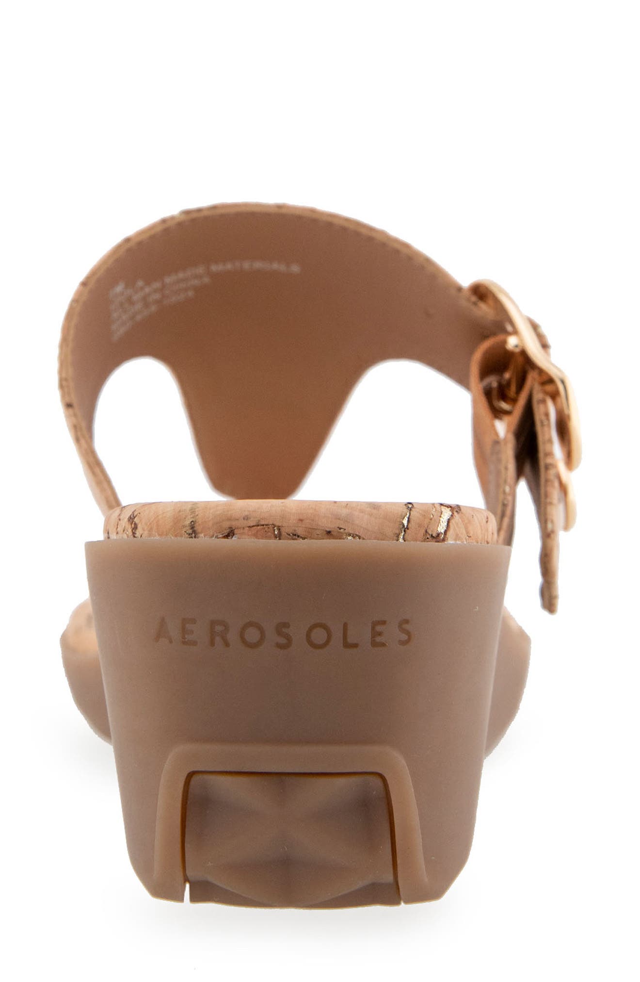 Aerosoles Izola Wedge Sandal, Alternate, color, Cork/Gold Flecks